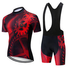 2022 Men Cycling Jersey BIB Gel Shorts Summer Mountain Road Bike Clothing Set Male Bicycle Clothes MTB Dress Retro Suit Uniform 2024 - buy cheap