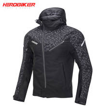 Motorcycle Jacket Chaqueta Moto Men Waterproof Moto Jacket Protective Gear Reflection Night Motorbike Riding Jacket 2024 - buy cheap