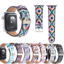 Ремешок для Apple Watch 6, SE, 5, 4, 42, 38, 44, 40 мм, из натуральной коровьей кожи 2024 - купить недорого