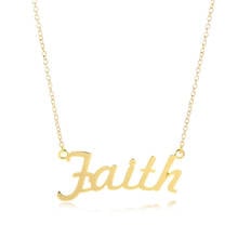 Europe/US fashion Faith Letter pendant lovely English word necklace gift for mom/girlfriend party jewelry 2024 - buy cheap