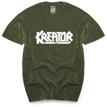 Camisa de algodão dos homens da moda do verão dos homens da camisa de t da faixa do metal de kreator threahs voivod êxodo sodom 2024 - compre barato