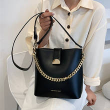 Bolso de hombro con cadena para mujer, bandolera de cuero sintético, de diseñador de lujo, color blanco 2024 - compra barato