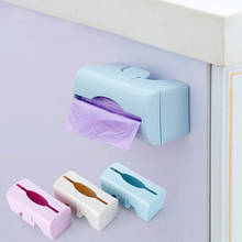 Trash Bag Storage Box Artifact Kitchen Plastic Sack Collector Wall-Mounted Removable Convenient Clean Solid Color Case Dispenser 2024 - buy cheap