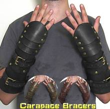 Halloween Costumes for Men Adult Medieval Buckle Strap Carapace Wristband Cosplay Costume Warrior Larp Knight Arm Halloween 2024 - buy cheap