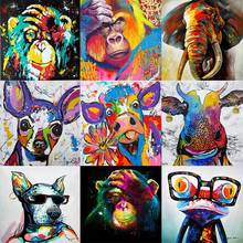Animals Graffiti Art Dog Cow Canvas Prints Paintings Street Art Wall Pictures for Kid's Room Posters and Prints Home Wall Decora 2024 - compre barato