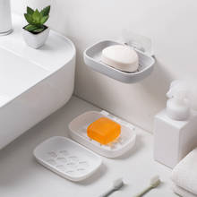 Recipiente de sabão ambiental de plástico, caixa de sabonete portátil para banheiro, acessórios para banheiro 2024 - compre barato