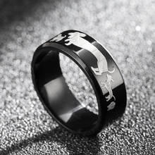 Moredear anel de titânio 8mm para homens e mulheres, coleção para família de cães 2024 - compre barato