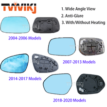 1 pair Side Rearview Mirror Blue Glass Lens For Toyota Corolla 2004-2021 four generation Wide View anti glare door mirror 2024 - buy cheap