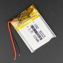 XINJ-Batería de polímero de litio para reloj inteligente Mp3/Mp4, 3,7 V, 110mAh, Lipo 302025 Cell, auriculares, Bluetooth, altavoz 2024 - compra barato