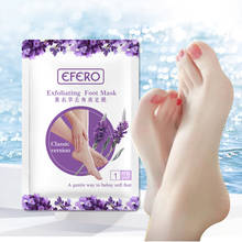 Mascarilla de lavanda para el cuidado de los pies, máscara Exfoliante para eliminar la piel muerta, callos para las piernas, pedicura, Spa, 6 uds. = 3 pares 2024 - compra barato