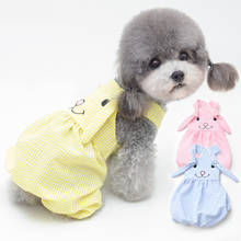 Summer Bunny Ears Overalls Puppy Yorkshire Pomeranian Shih Tzu Maltese Poodle Bichon Schnauzer Clothing Dog Clothes Wholesale 2024 - buy cheap