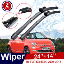 Car Wiper Blades for FIAT 500 500C 2009~2016 Front Window Windshield Windscreen Car Accessories 2010 2011 2012 2013 2014 2015 2024 - buy cheap