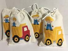 Construction Party Favor Bags Candy Bags Gift Bags Kids Birthday Party Decoration Supplies Construction Friend Party Supplies 2024 - buy cheap
