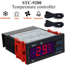 Controlador de temperatura de microcontrolador de STC-9200, termorregulador de termostato con función de alarma de ventilador de descongelación de refrigeración 2024 - compra barato