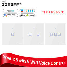 SONOFF T1 EU TX Wifi Switch Smart Home With 1/2/3 Gang Smart Switch Wifi 433 Mhz RF Remote Control Work With Alexa Google Home 2024 - buy cheap