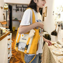 Милая женская сумка Beibaobao для книг для девочек-подростков, школьные ранцы, повседневная вместительная сумка через плечо для покупок 2024 - купить недорого