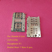 sim card reader slot tray holder connector For Xiaomi 8 Lite MiPad 4 plus CC9 CC9e Redmi 6 6A Note 7 Note 8 pro 2024 - buy cheap