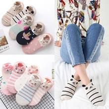 Cartoon Short Socks Women Colored Cute Cotton Ankle Socks Character Animal Girls Funny Socks Low Breathable Sox Female 2024 - buy cheap