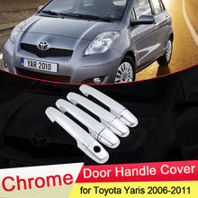 for Toyota Yaris Vitz XP90 2006 2007 2008 2009 2010 2011 Chrome Door Luxuriou Handle Cover Trim Set Cap Car Styling Accessories 2024 - buy cheap