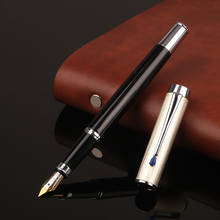 16pcs High quality elegant business fountain pen classic thick body 0.5mm nib metal ink pen Office school supplies 2024 - buy cheap
