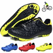 FAD SPEED-zapatos de ciclismo para hombre y mujer, zapatillas ultraligeras con autosujeción, profesionales, transpirables, color azul 2024 - compra barato