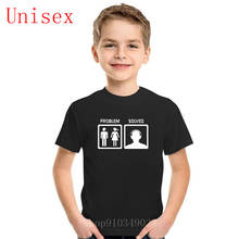 Novelty Funny children T Shirts Problem Solved music kids T Shirt 2020 New Summer Fashion Music boy clothes girls clothes 2024 - buy cheap