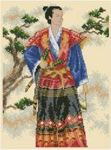 14/22/25ct  Popular Counted Cross Stitch Kit The Samurai Warrior Hero Man with Sword dim 6813 2024 - buy cheap