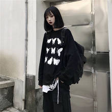 Harajuku Butterfely Tops Women Cartoon Long Sleeve T Shirts Streetwear Summer Japan Loose Casual Cute High Street Tshirt Women 2024 - buy cheap