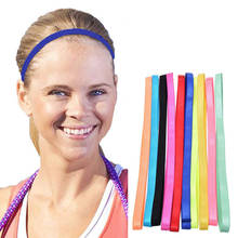 1 PC Women Men Sport Candy Color Unisex Yoga Hair Bands Sports Headband Anti-slip Elastic Rubber Sweatband Football Running 2024 - buy cheap