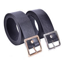 Vintage Square Pin Buckle Waist Belts For Women Black Wide Leather Belt Waistband Female Dresses 2024 - buy cheap