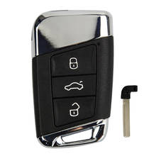 Чехол-накладка для ключа автомобиля, с 3 кнопками, для Passat B8, Magotan B5 A7 2024 - купить недорого