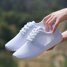 Tênis de malha respirável masculino e feminino, sapato casual leve para caminhada ao ar livre, calçado esportivo de tênis 2024 - compre barato