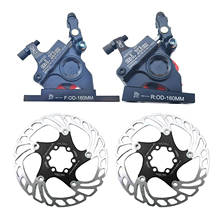 Deluxe Bike Hydraulic Disc Brake Caliper Set Bicycle Oil Floating 160mm Discs Brake for Road/Mountain Bikes Repairing Upgrading 2024 - buy cheap