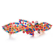 New Butterfly Flower Barrettes Hair Jewelry AAA Rhinestone Crystal Hairclips Ornaments Brand Hairpins Wedding Hair Accessories 2024 - buy cheap