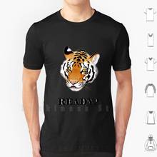 Tótem de Tigre, listo, Camiseta negra de algodón con estampado de Tigre, atrevida, tótem Animal fuerte, medicina, vitalidad, fuerza, Ready Fast, 6xl 2024 - compra barato