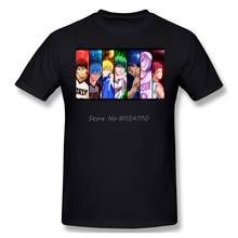 Camisa de algodão puro da família da série do anime do esporte dos homens kuroko nenhuma cesta 2024 - compre barato