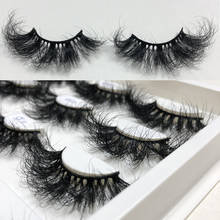 Buzzme Fluffy 25mm Extra Long Volume Reusable 3D Mink Fur Lashes Dramatic Eyelashes Messy Maquillaje Eyelash 2024 - buy cheap