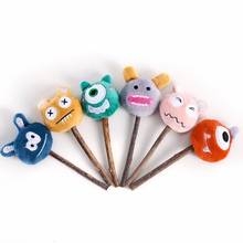 Cats Molar Teeth Cleaning Creative Built-in Bells Plush Toys Natural Silvervine Lollipops Chewing Sticks Pet Cleaning Supplies 2024 - buy cheap