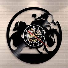 Classic Motorcycle Vinyl Wall Clock Cafe Racer Clock Handmade Vinyl Wall Clock Motorbike Clock Motorcyclist Racer Riders Gift 2024 - buy cheap