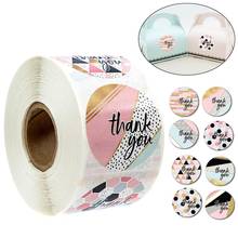 500Pcs/roll 8 Types Thank You Stickers for seal label scrapbooking Christmas Gift Decoration Stickers Stationery Sticker 2024 - buy cheap