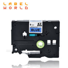 Этикетка мир TZe-521 9 мм лента для маркировки черный на голубом tze 521 этикеточная лента совместимый принтер наклеек brother P-touch TZ Tze лента для маркировки 1 упак 2024 - купить недорого