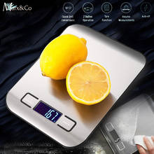 Balança culinária digital multifuncional, 5kg/10kg, display lcd em aço inoxidável 304, gramas de medição, onças para cozinhar 2024 - compre barato