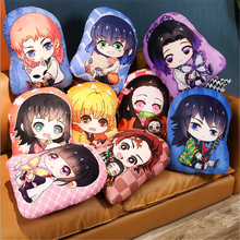 Lâmina do diabo japonês mangá anime plushies travesseiro almofada demon slayer kimetsu não yaiba tanjirou nezuko boneca pelúcia brinquedos 2024 - compre barato