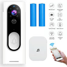 Timbre inteligente con WiFi para seguridad del hogar, intercomunicador con cámara de vídeo, timbre con visión nocturna para apartamentos, alarma de anillo, 1080P 2024 - compra barato