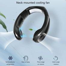 Mini aire acondicionado eléctrico 2 en 1, ventilador de refrigeración de cuello colgante, Micro USB, 19QE 2024 - compra barato