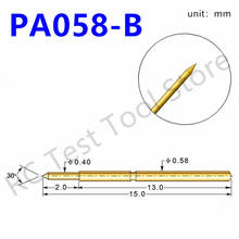 100PCS PA058-B Spring Test Probe PA058-B1 Durable Metal Probe Detection Needle Length 15mm Needle Seat Spring P058-B P058-B1 2024 - buy cheap