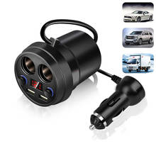 Car Charger Dual USB DC/5V 3.1A Cup Power Socket Adapter Cigarette Lighter Splitter Phone Charger with Voltage LED Display 2024 - buy cheap