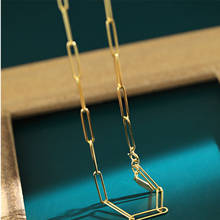 Collares de cadena sencillos de oro minimalista coreano para Mujer, Collar de plata de ley 925 para Mujer, regalo para el día de la madre, joyería, Collares para Mujer 2024 - compra barato
