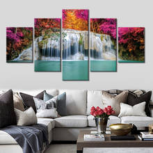 Pintura em tela arte da parede cachoeira natureza cartazes e impressões fotos de parede decoração de casa 2024 - compre barato