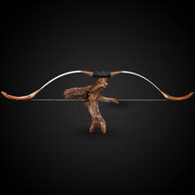 Arco recurvo de caça, tradicional, para tiro com arco longa, 25-50ibs, profissional, laminado, arco de couro de vaca, para tiro com arco 2024 - compre barato